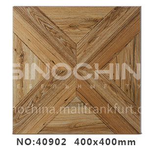 American country antique bricks imitation solid wood floor tiles rural style balcony courtyard   floor tiles-AWM40902 400x400mm